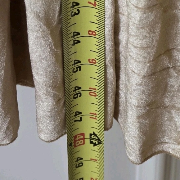 Baltic Born Gold velvet midi Smock Dress Size Medium - Picture 6 of 9